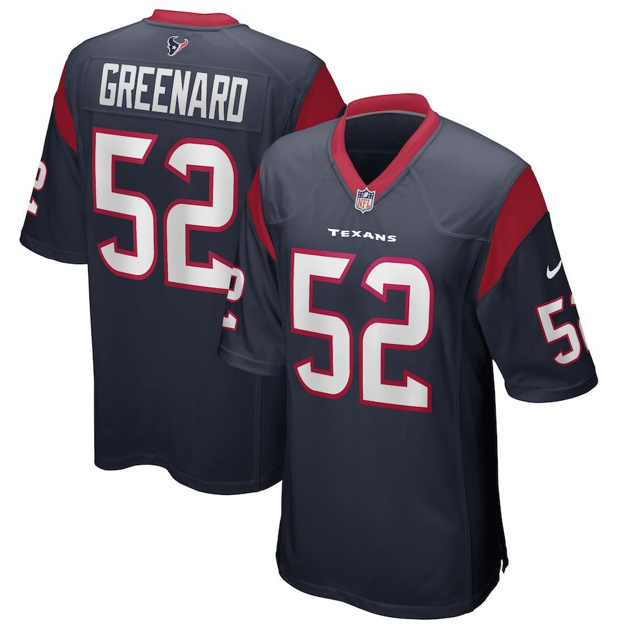 Men Houston Texans #52 Jonathan Greenard Nike Navy Player Game NFL Jersey